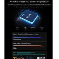 Firefly ROC-RK3588 Mini papan pengembangan untuk lengan PC NAS tepi komputasi Server Cloud NVR pintar Rockchip RK3588 Kit