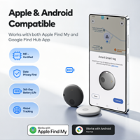 Localizador Inteligente Compatible con Apple Find My y Google Find Hub, Datos de Rastreo Globales, Certificado por MFi y Google