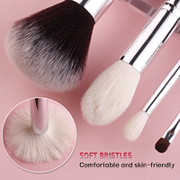 Beii B30 Ensemble professionnel de 30 pinceaux de maquillage avec manche en bois noir, ensemble de pinceaux de maquillage de luxe, poils de chèvre naturels, marque privée