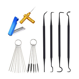 Kit de brosses de nettoyage pour pistolet de pulvérisation, 30 pièces, outil d'aérographe en métal pour réparation automobile, entretien des buses et des orifices de ventilation - Product Image 1