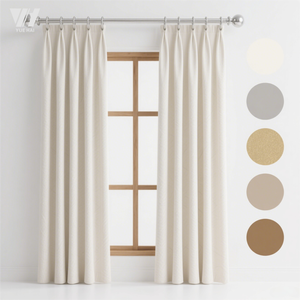 Индивидуальные шторы из сатиновой ткани блэкаут с 3-слойным покрытием, 100% полиэстер, полное затемнение, тканые, для гостиниц - Product Image 2