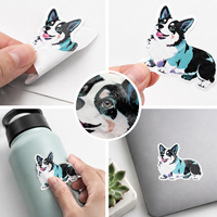 Pegatinas de Vinilo Personalizadas para Empresas, Autoadhesivas, Resistentes al Agua, con Diseño de Logotipo de Dibujos Animados para Velas y Manualidades