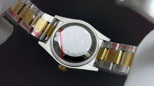 Reloj mecánico para hombre de alta gama 2025 con calendario de dos tonos y grabado de diamantes para hombres de negocios... - Product Image 6