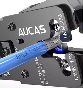 Usine 4 en 1 outil <span class=keywords><strong>de</strong></span> sertissage multifonction dénudeur <span class=keywords><strong>de</strong></span> câble RJ45 câble coupe câble testeur prise dénudeur - Product Image 5