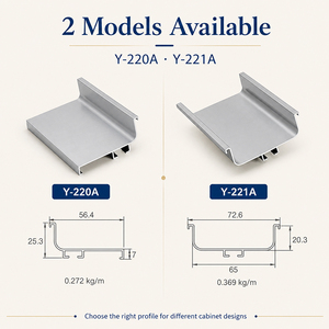 Aluminum Gola Cabinet Handle Embedded Hidden Pulls for Kitchen Cabinet <strong>Wardrobe</strong> <strong>Hardware</strong> - Product Image 3