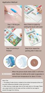 Livre de gribouillage magique pour enfants, peinture magique avec <span class=keywords><strong>des</strong></span> livres de coloriage à l'eau, jouet d'apprentissage éducatif pour les enfants de 1 à 6 ans - Product Image 5