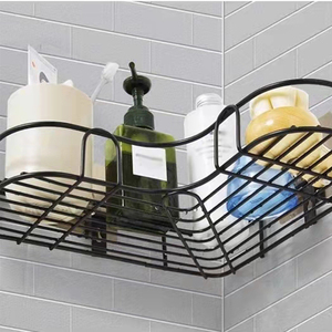 Estante de exhibición de <span class=keywords><strong>metal</strong></span> flotante de estilo nórdico con soporte de pared de madera estante decorativo para baño o cocina - Product Image 3