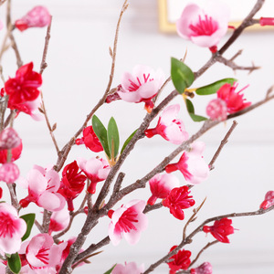 Flores y Flores <span class=keywords><strong>de</strong></span> Melocotón Artificiales al por Mayor <span class=keywords><strong>de</strong></span> Fábrica para Bodas, Oficina, Graduación, Halloween, Bonsái Decorativo - Product Image 3