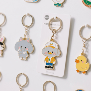 Manufacturer Wholesale Vintage Fashion Cartoon Enamel Keychain with Metal Tassel Charms-Customizable Design Waterproof - Product Image 4