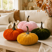 Décorations de citrouilles en velours faites à la main pour Thanksgiving, l'automne, Halloween, le jardin, la maison, la table – Vente en gros 3D très prisée