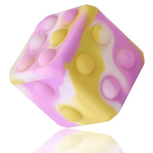 New bán buôn đa màu sắc bóp fidgets trò chơi căng thẳng reliever Silicone xúc xắc đồ chơi - Product Image 5