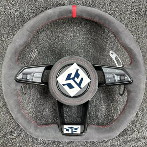 Volante de fibra de carbono para coche para Audi <span class=keywords><strong>RS3</strong></span> S3 A3 A4 B9 RS6 RS7 S4 A3 8V Q7 Q5 A6 - Product Image 1