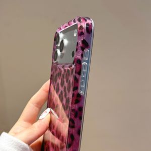 Funda para iPhone 16 Pro Max/17, 14/15 con Estampado de Leopardo Fucsia Estilo Europeo y Americano, Sensación Premium - Product Image 6
