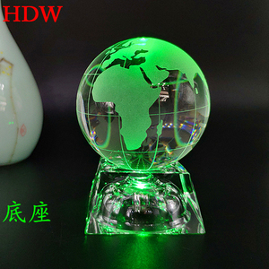 Vente d'usine décoratif cristal carte du monde boule de globe <span class=keywords><strong>3d</strong></span> verre boule de cristal rougeoyante pour souvenir cadeaux d'affaires - Product Image 4