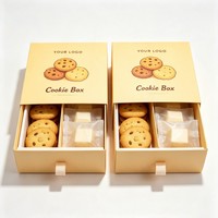 Boîte d'expédition pliable personnalisée en carton mat avec finition UV pour emballage alimentaire (gâteaux, biscuits, brownies, cookies, donuts)