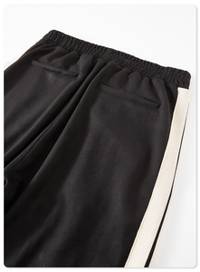 <span class=keywords><strong>Pantaloni</strong></span> da Uomo con Ricamo Personalizzato, Striscia Laterale Bianca, Casual, Dritti, in Camoscio - Product Image 6