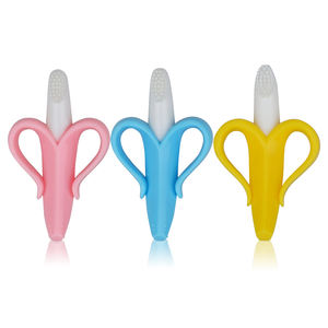 Brosse à dents pour bébé sans BPA jouet d'entraînement unisexe en forme <span class=keywords><strong>de</strong></span> fruit <span class=keywords><strong>anneau</strong></span> à mâcher en silicone doux cadeau <span class=keywords><strong>de</strong></span> <span class=keywords><strong>dentition</strong></span> pour bébé sans danger pour la <span class=keywords><strong>dentition</strong></span> des tout-petits - Product Image 5