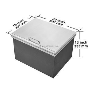 Mobilier d'hôtel haut de gamme coffre à glace bar <span class=keywords><strong>extérieur</strong></span> et refroidisseur de glace à vin restaurant <span class=keywords><strong>évier</strong></span> en acier inoxydable <span class=keywords><strong>bac</strong></span> de stockage de glace <span class=keywords><strong>extérieur</strong></span> - Product Image 5