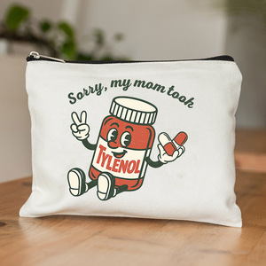Borsa per il trucco con scritta 'My Mom Took Tylenol', Decorazioni per Addio al Nubilato, Regali per Matrimonio e Fidanzamento, Festa Pre-Matrimonio - Product Image 6