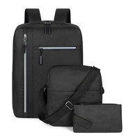 Offre Spéciale 3 in1 3 ensembles sac à dos pour ordinateur portable étanche mochila escolar Nylon Oxford unisexe affaires sac à dos pour ordinateur portable voyage sacs d'école
