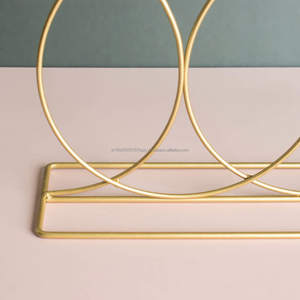 Support de bougie en métal doré fait main, design de créateur, haute qualité, couleur et taille personnalisées pour la décoration de la maison, Noël, mariage - Product Image 3