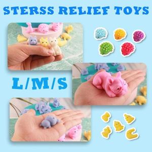 Jouet anti-stress en forme d'animal Donut Mochi en TPR et PU, en caoutchouc souple pour filles et garçons, jouet sensoriel de bureau - Product Image 4