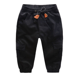 Pantalones de Moda para Niños, Ropa Infantil de Algodón, 6 Bolsillos, con Encaje - Product Image 3