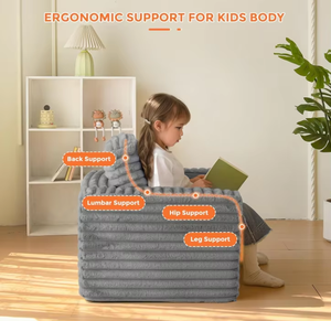 Factory Custom Soft Toddler Couch Chair <b>Sofa</b> for Playing Living Room Playroom Bedroom Modern Design High Density <b>Foam</b> - Product Image 5