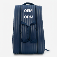 Sac à dos de padel pour femmes avec logo personnalisé OEM, sac de raquette à rayures, sac de sport imperméable de haute qualité, vente en gros, directement de l'usine