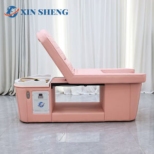 Mobilier multifonctionnel pour salon de manucure <span class=keywords><strong>Foot</strong></span> <span class=keywords><strong>Spa</strong></span> Headspa Shampooing Lit inclinable électrique de luxe pour pédicure Shampooing Lit pour salon de coiffure - Product Image 4
