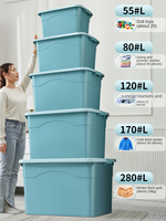 Xingyou Großraum-Mehrzweck-Kunststoff-Aufbewahrungsbehälter Langlebige Haushalts-Aufbewahrungsbox für Kleinteile, Badezimmer, Lebensmittel, Bettwäsche