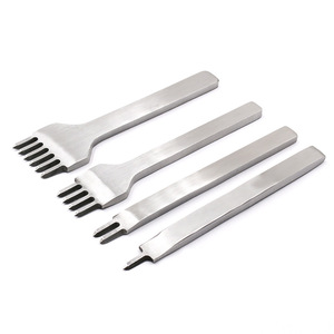 Outil de poinçonnage en cuir pour bricolage Outils de couture en cuir Ciseau diamanté Sculpture sur cuir Poinçon 3/4/5/6mm - Product Image 4