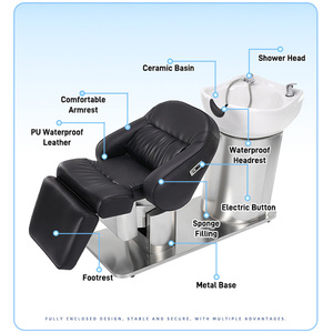 XFMC Meilleure vente <span class=keywords><strong>Lit</strong></span> de lavage électrique intégré en acier inoxydable avec fonction de levage et de rotation <span class=keywords><strong>pour</strong></span> <span class=keywords><strong>massage</strong></span> de la <span class=keywords><strong>tête</strong></span>, <span class=keywords><strong>pour</strong></span> salon de coiffure - Product Image 4