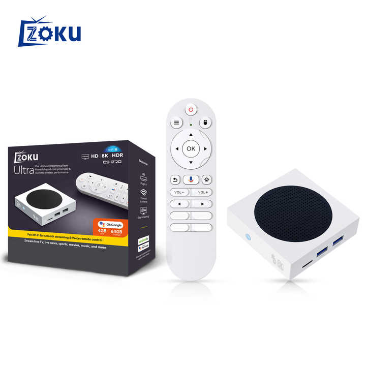 Zoku C5pro安卓电视盒H618芯片组内存只读存储器4 + 64GB人工智能机顶盒