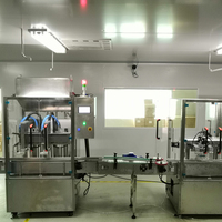 Ligne de production automatique de remplissage de bouteilles en plastique de sirop électrique, machine d'emballage de bouteilles en verre pour liquides visqueux, contrôle PLC, produits chimiques
