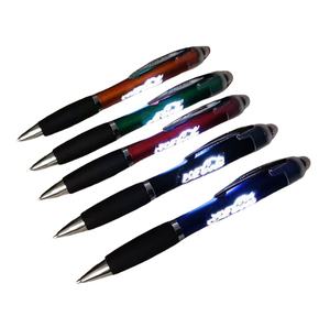 Großhandel Custom Light Up Stifte mit Gummi griff Multifunktion ale LED-Laser leuchten Kugelschreiber - Product Image 1