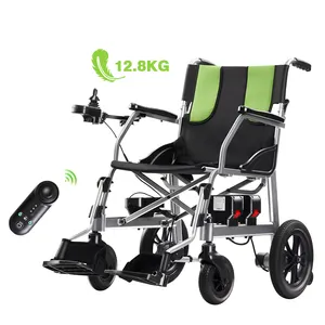 New Style Travel Portable Lithium Battery Wheel Chair Foldable Fully Automatic Ultralight Folding Electric Wheelchair