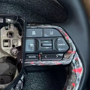 Volante de Fibra de Carbono Forjado para Toyota <span class=keywords><strong>Corolla</strong></span>, Fortuner, Land Cruiser LC300, Hilux, Camry, Cruiser, Alphard - Product Image 3