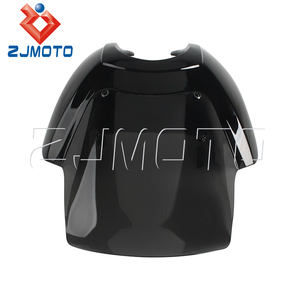 Carenado de Motocicleta ABS Negro Brillante para Harley Dyna Low Rider Street <span class=keywords><strong>Bob</strong></span> <span class=keywords><strong>Fat</strong></span> <span class=keywords><strong>Bob</strong></span> 1993-2017 | Parabrisas Ajustable de 15 Pulgadas - Product Image 4