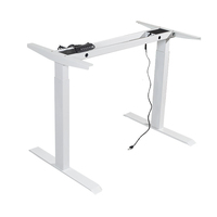 Bureau d'ordinateur ergonomique à hauteur réglable avec 2 moteurs, certifié CE RoHS FCC, pour usine de meubles commerciaux