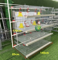Cage à poussins empilable de type H à 4 niveaux, 240 places, avec espace d'alimentation séparé pour poussins de différents âges, nouvelle en acier galvanisé haute résistance à la corrosion