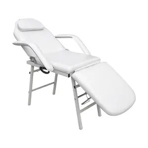2023 новый дизайн портативный белый стул красоты Регулируемый складной массаж лица кровать салон красоты