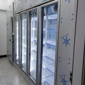Chambre froide en verre: vitrine + entrepôt réfrigéré intégré, pour exposer/conserver fruits, légumes, boissons, fleurs. - Product Image 2