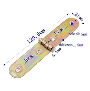 Cerniera Pieghevole, Cerniera per Sportello Posteriore, Cerniera per <span class=keywords><strong>Tavolo</strong></span> Pieghevole Resistente con Superficie in Ferro Placcato a Colori (21x120mm) - Product Image 3