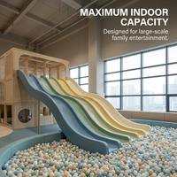 Parque de Aventuras Interior Minimalista ASTM - Zona de Juegos Modular, Toboganes Gigantes y Área de Trampolines para FEC de Alta Gama