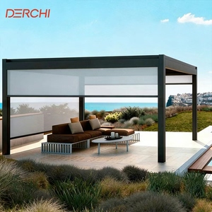 3X6M Pergola Bioclimatique à toit en aluminium Régulation <span class=keywords><strong>du</strong></span> soleil Vent Pluie Pergolas parfaites-Aluminium-Prix - Product Image 1