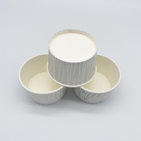 Gobelets en papier pour crème glacée jetables, écologiques, de qualité alimentaire, personnalisables en plusieurs tailles, avec couvercle, double revêtement PE pour emporter