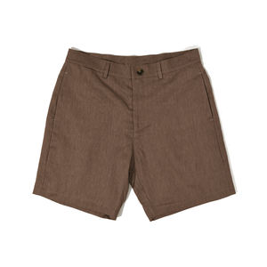 Shorts modernes en mélange de lin pour hommes, coupe ajustée, vêtements décontractés d'été, tissu léger et respirant, shorts élégants pour les sorties - Product Image 1