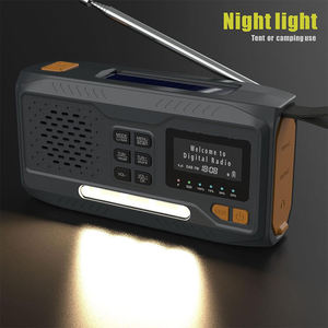 4500mAh Solar Hand Crank DAB FM Radio <b>LED</b> <b>Flashlight</b> SOS Alarm Power Bank Outdoor Camping Use - Product Image 4