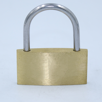 Serrure principale en laiton ultra-mince de 30mm Candado ignifuge robuste de haute sécurité pour porte en cuivre massif petit cadenas